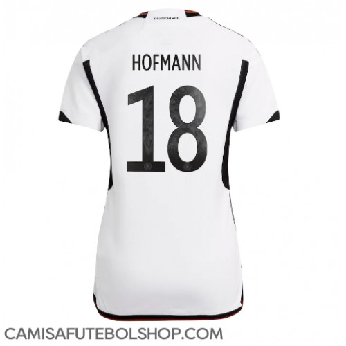 Camisa de time de futebol Alemanha Jonas Hofmann #18 Replicas 1º Equipamento Feminina Mundo 2022 Manga Curta